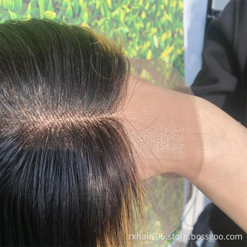ISEE 2021 New Arrival Pre Plucked Transparent Swiss Silk Base Lace Frontal Closure Human Hair Wigs Easy For Wear